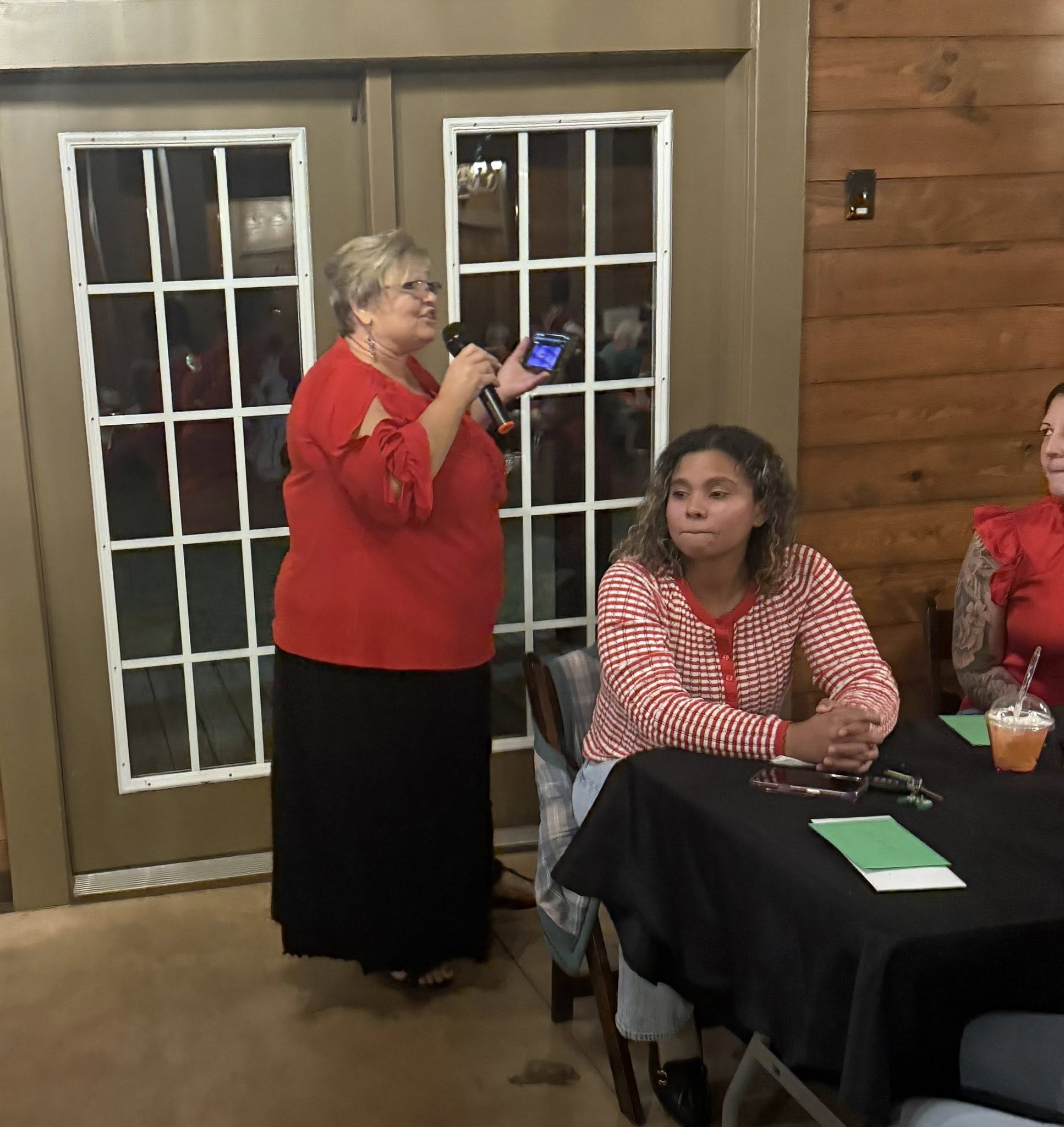 Speaker presenting at PAWSS event